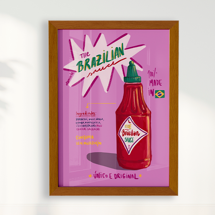 Quadro THE BRAZILIAN SAUCE por Ela Marte