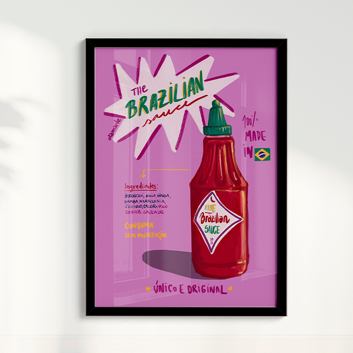Quadro THE BRAZILIAN SAUCE por Ela Marte
