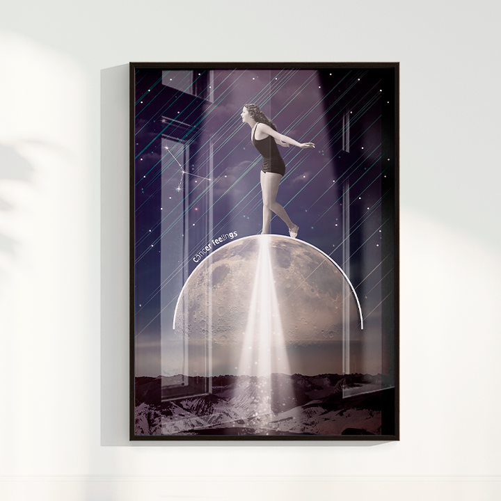 Quadro Signos - Câncer Feelings por Joana Petribú