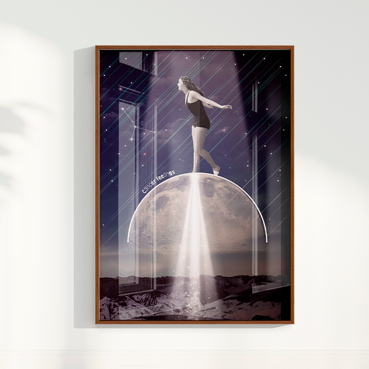 Quadro Signos - Câncer Feelings por Joana Petribú