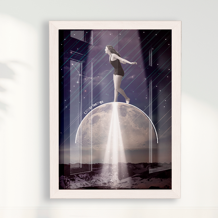 Quadro Signos - Câncer Feelings por Joana Petribú