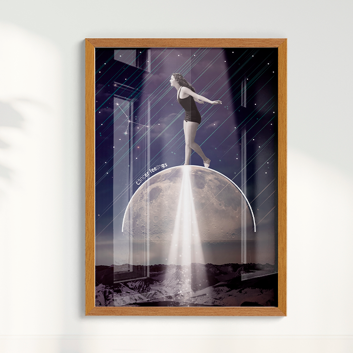 Quadro Signos - Câncer Feelings por Joana Petribú