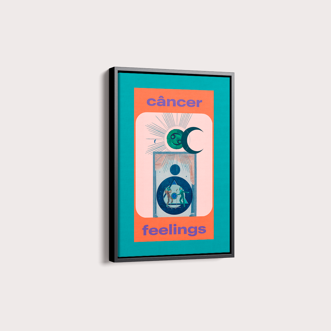 Quadro Signos - Cancer Feelings por Joana Petribú