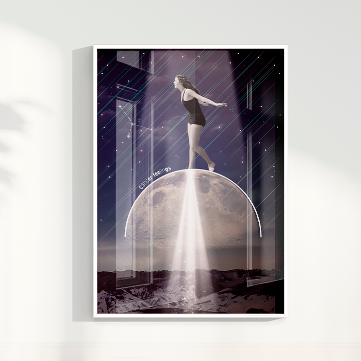 Quadro Signos - Câncer Feelings por Joana Petribú