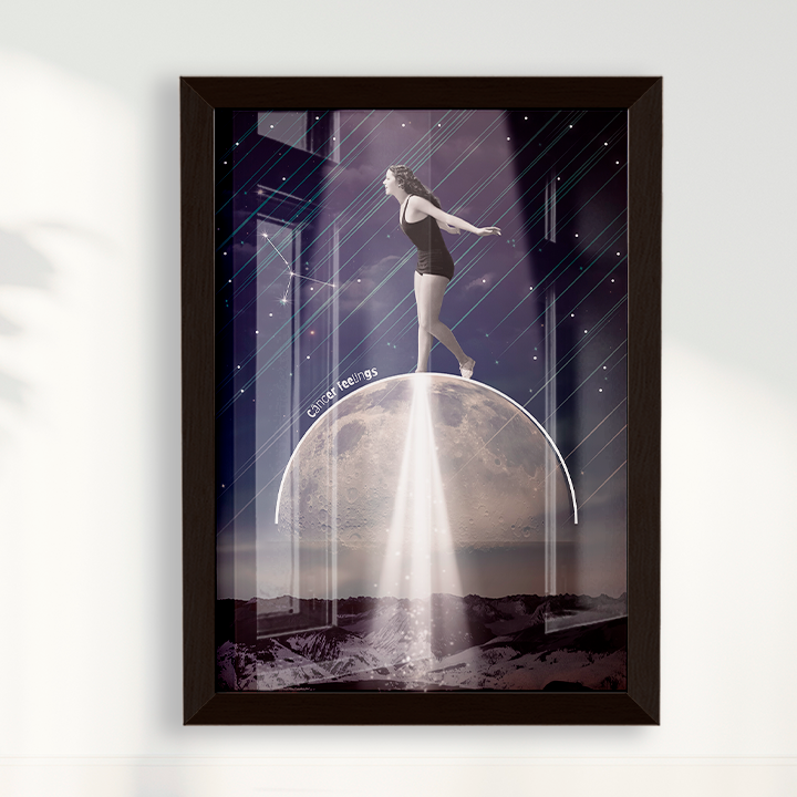 Quadro Signos - Câncer Feelings por Joana Petribú