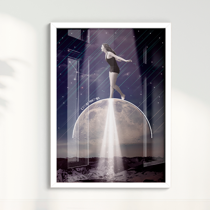 Quadro Signos - Câncer Feelings por Joana Petribú