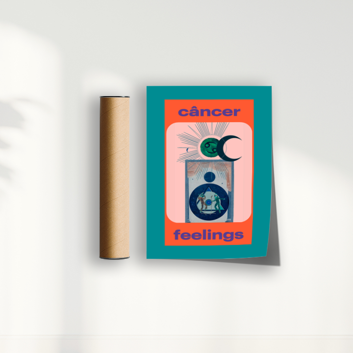 Quadro Signos - Cancer Feelings por Joana Petribú