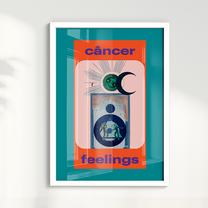 Quadro Signos - Cancer Feelings por Joana Petribú