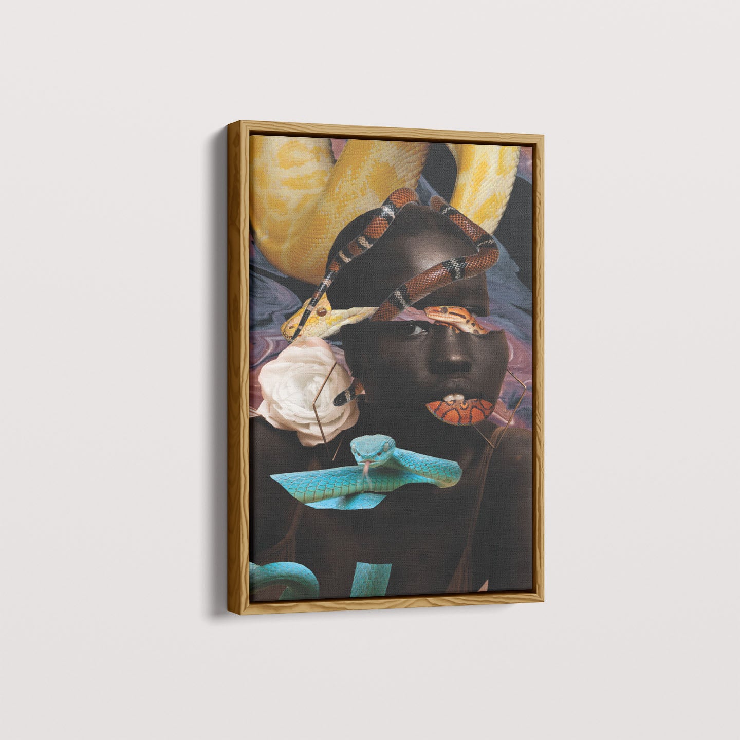 Quadro Snake Glitch por Bruna Carolina