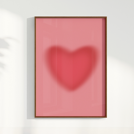 Quadro Coração Gradiente por Bruna Miyuki