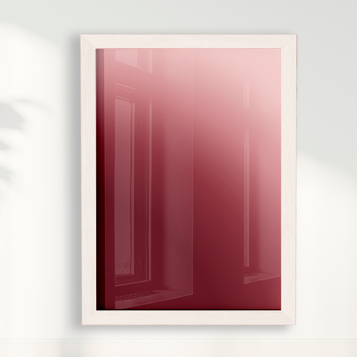 Quadro Degradê vinho por Nicole Romão