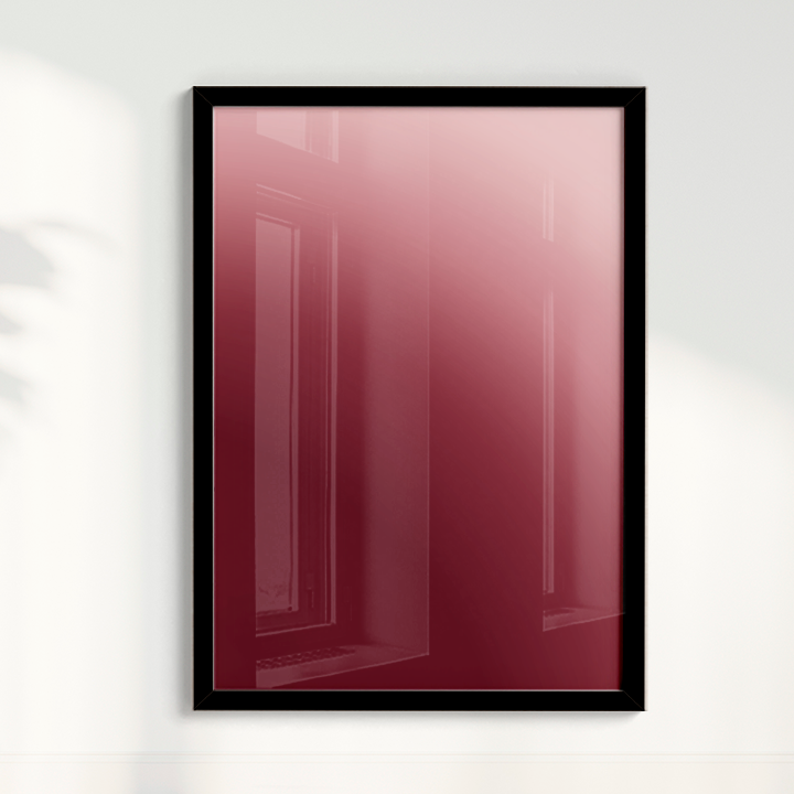 Quadro Degradê vinho por Nicole Romão