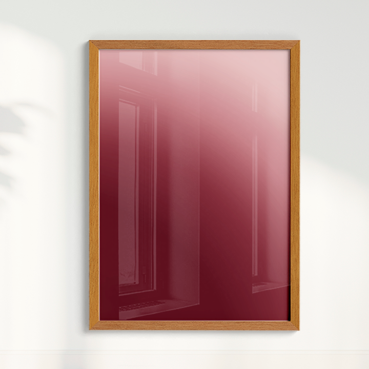 Quadro Degradê vinho por Nicole Romão