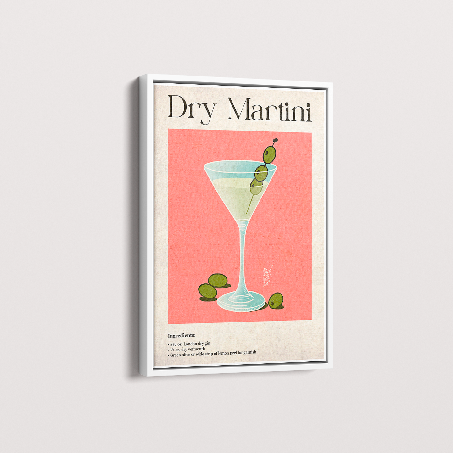 Quadro Dry Martini por Thiago Villas Boas