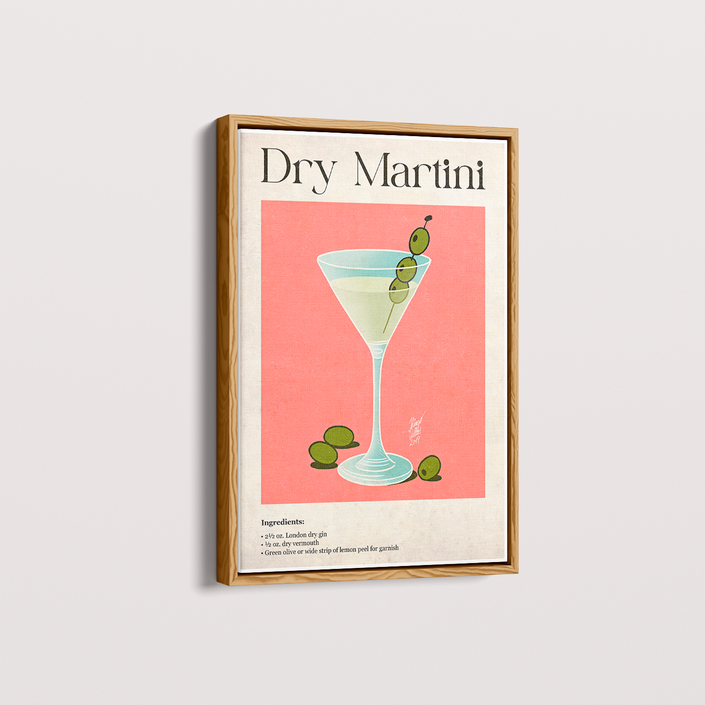 Quadro Dry Martini por Thiago Villas Boas
