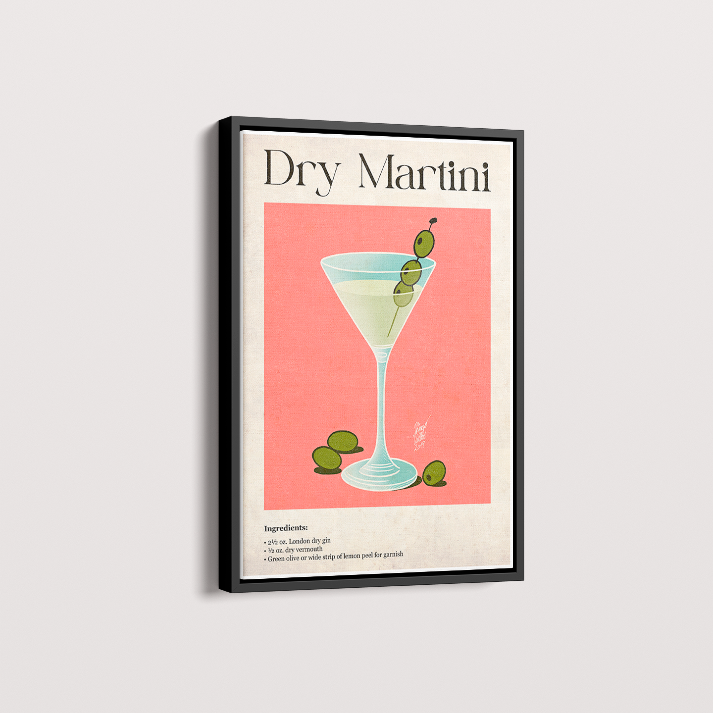 Quadro Dry Martini por Thiago Villas Boas