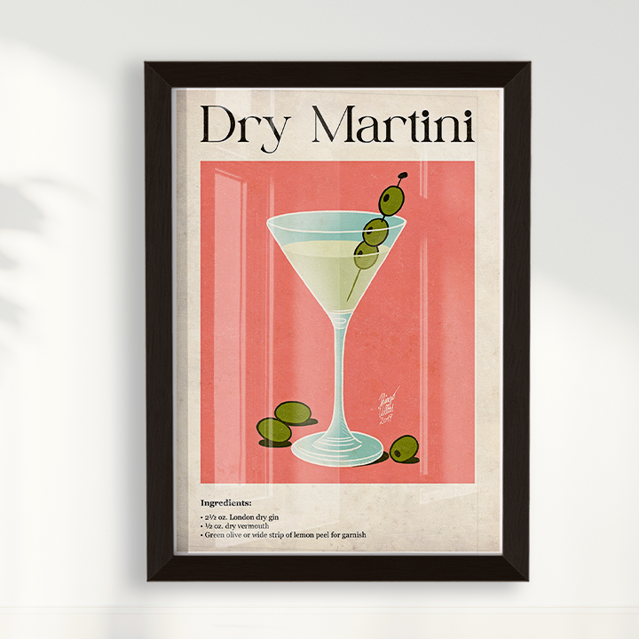 Quadro Dry Martini por Thiago Villas Boas