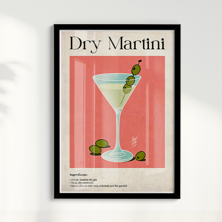 Quadro Dry Martini por Thiago Villas Boas