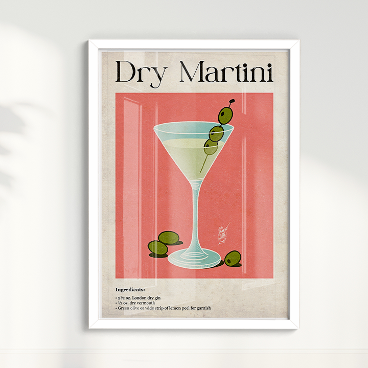 Quadro Dry Martini por Thiago Villas Boas
