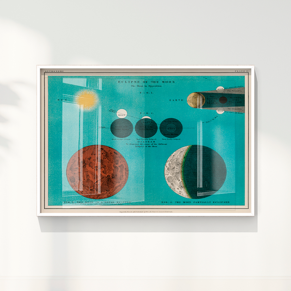 Quadro Eclipse da Lua Vintage