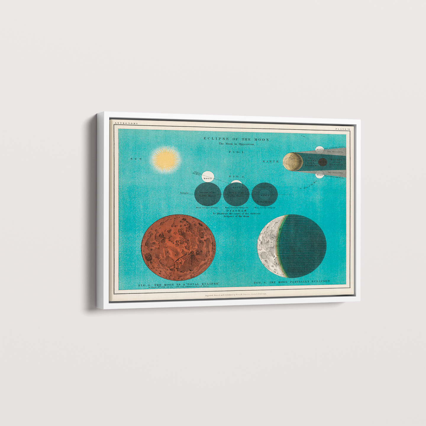 Quadro Eclipse da Lua Vintage