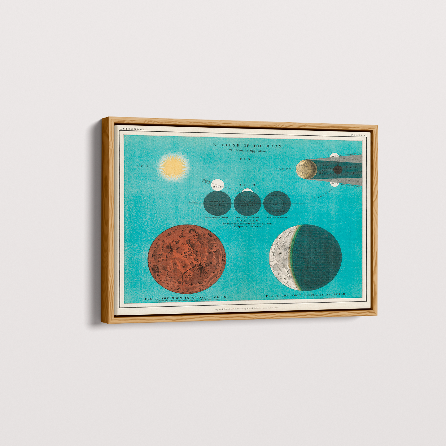 Quadro Eclipse da Lua Vintage