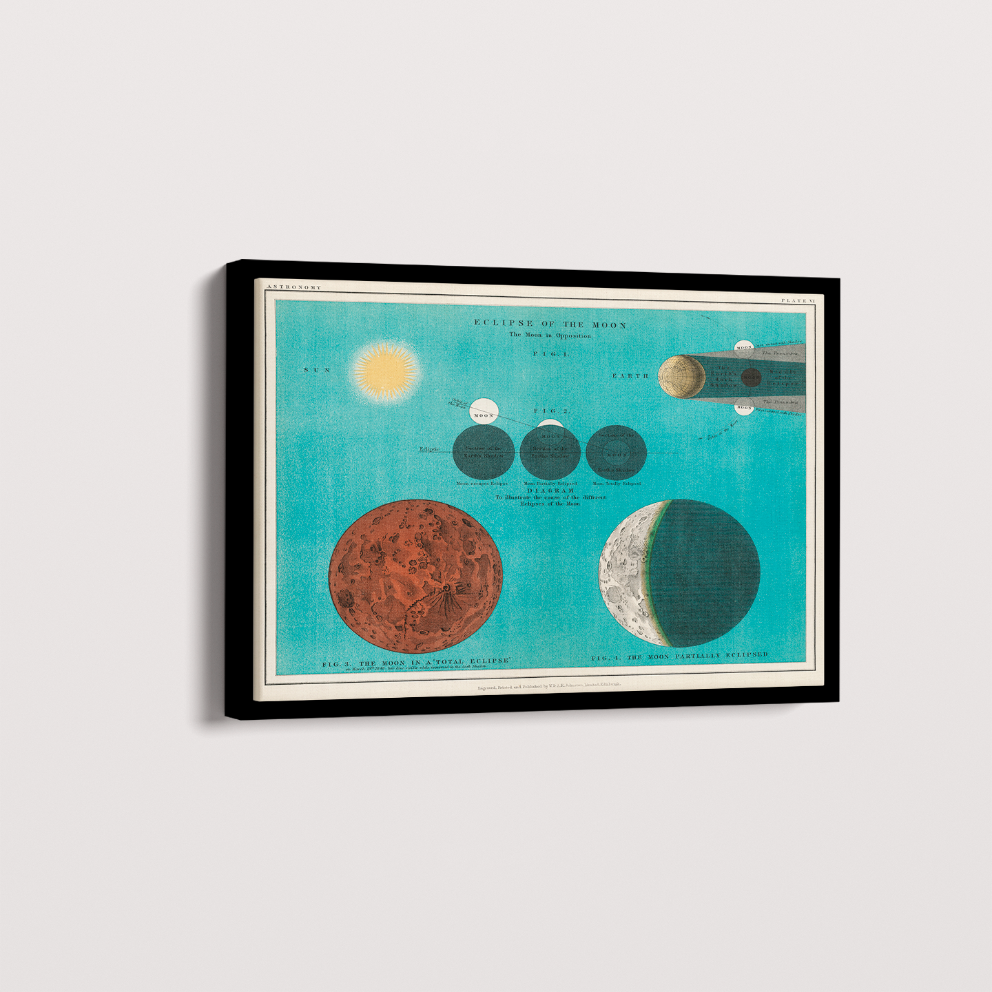 Quadro Eclipse da Lua Vintage