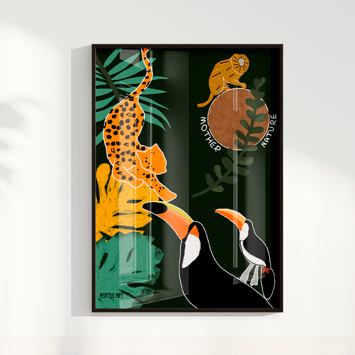 Quadro Fauna por Intui.Art