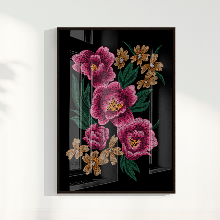 Bordado Floral por Paula pazini