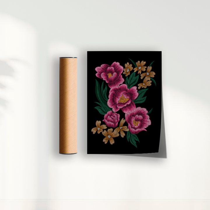 Bordado Floral por Paula pazini