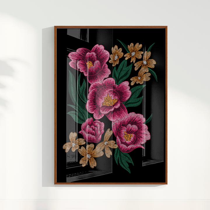 Bordado Floral por Paula pazini
