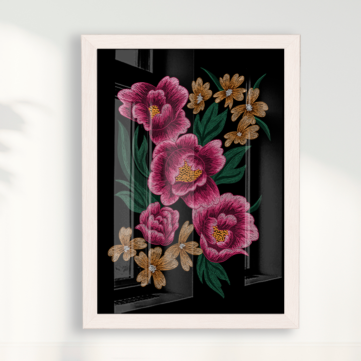 Bordado Floral por Paula pazini