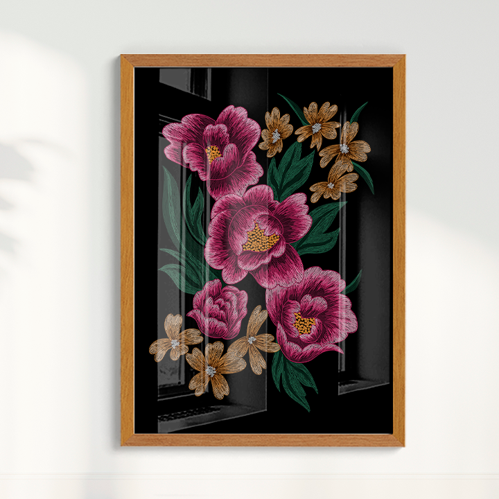 Bordado Floral por Paula pazini