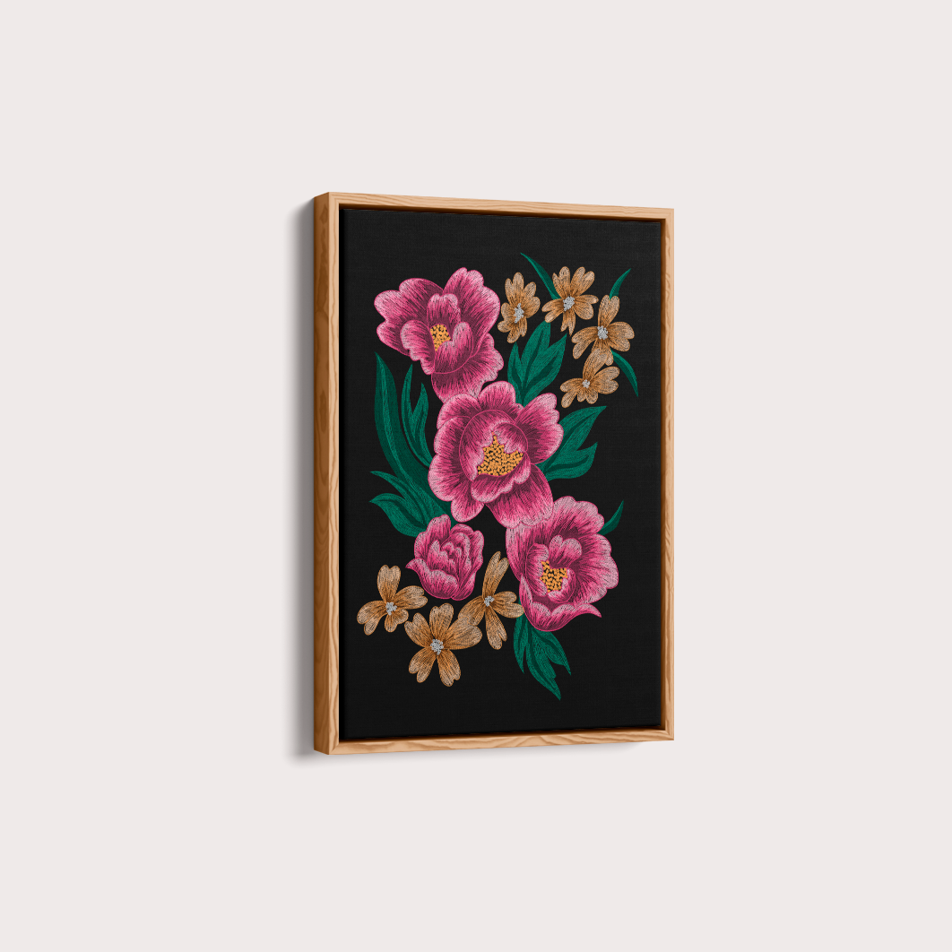 Bordado Floral por Paula pazini