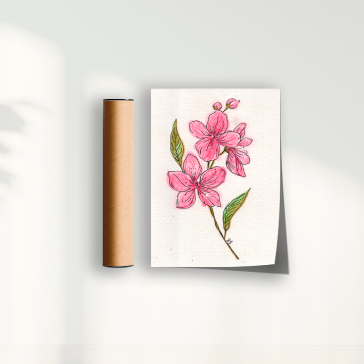 Quadro Flor de cerejeira por Rayana Karoline