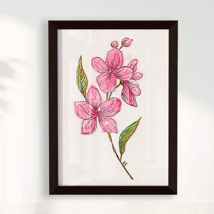 Quadro Flor de cerejeira por Rayana Karoline