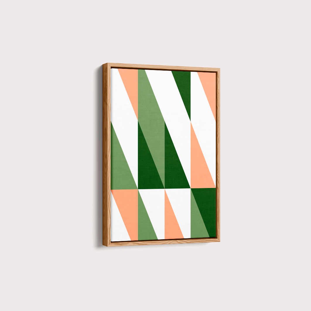 Quadro Geométrico Triângulos II por Flávia Miranda