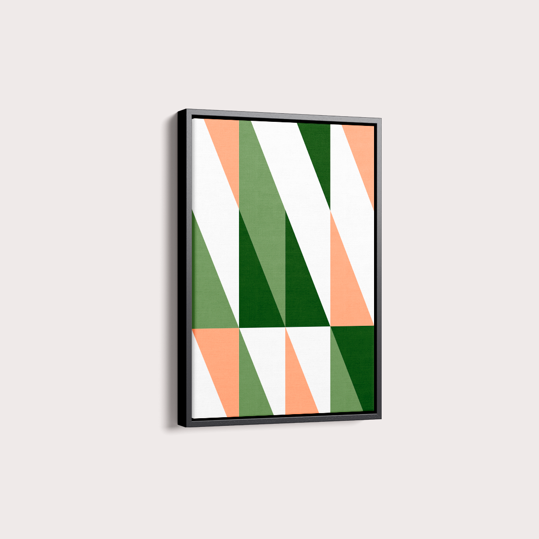 Quadro Geométrico Triângulos II por Flávia Miranda
