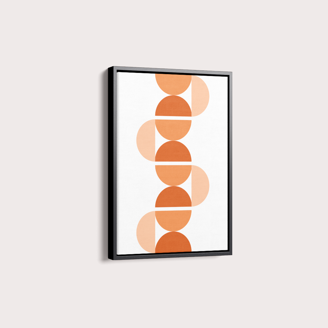 Quadro Geométrico Snake Terra por Flávia Miranda