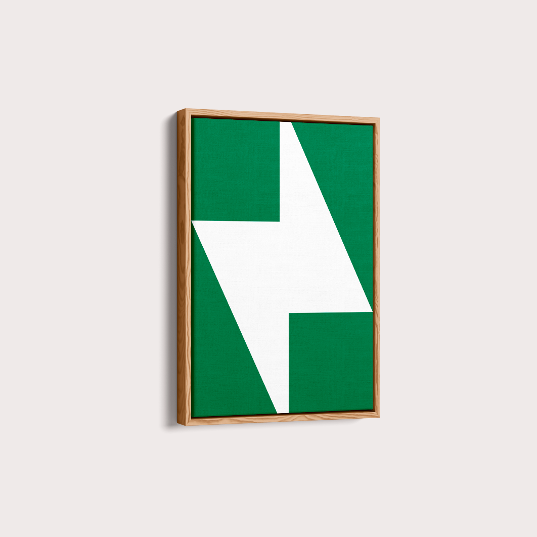 Quadro Geométrico Serpa Verde por Flávia Miranda