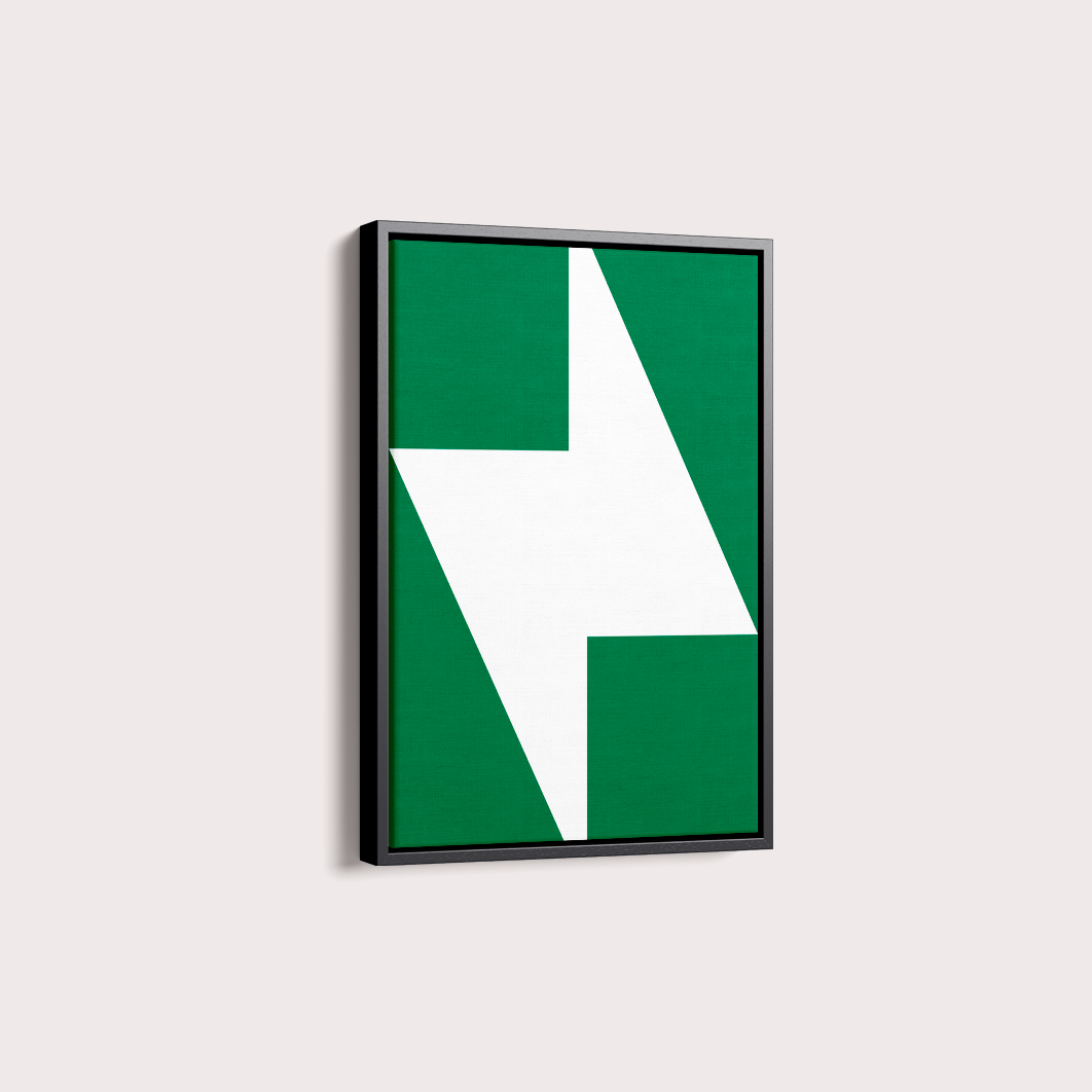Quadro Geométrico Serpa Verde por Flávia Miranda