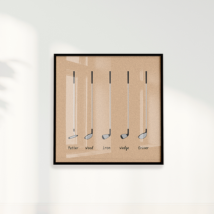 Quadro Tacos de Golfe - Golf Clubs II