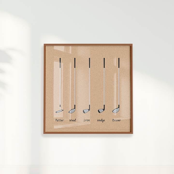 Quadro Tacos de Golfe - Golf Clubs II