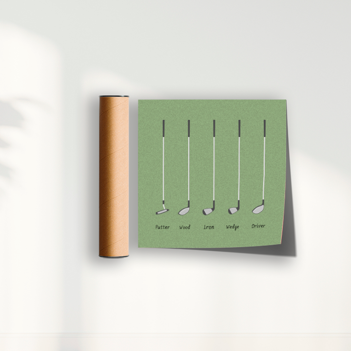 Quadro Tacos de Golfe - Golf Clubs I