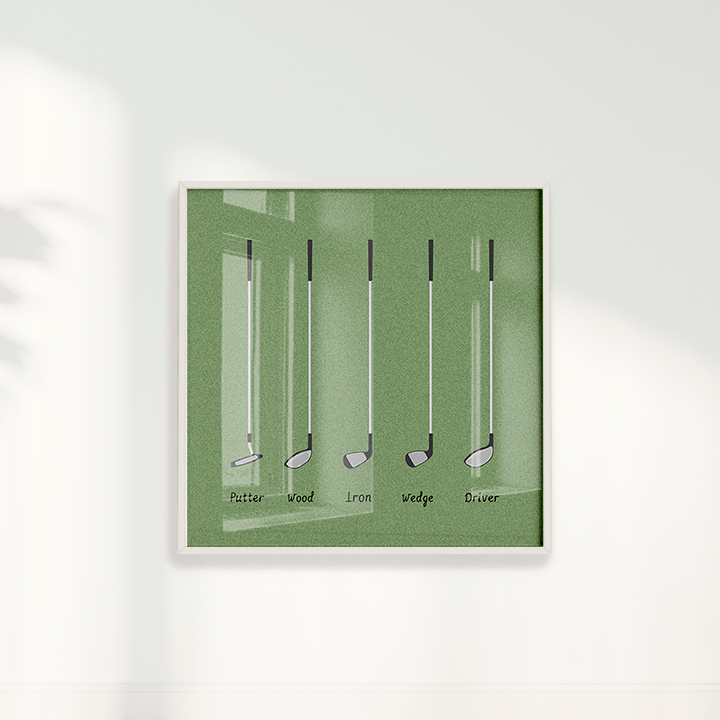 Quadro Tacos de Golfe - Golf Clubs I