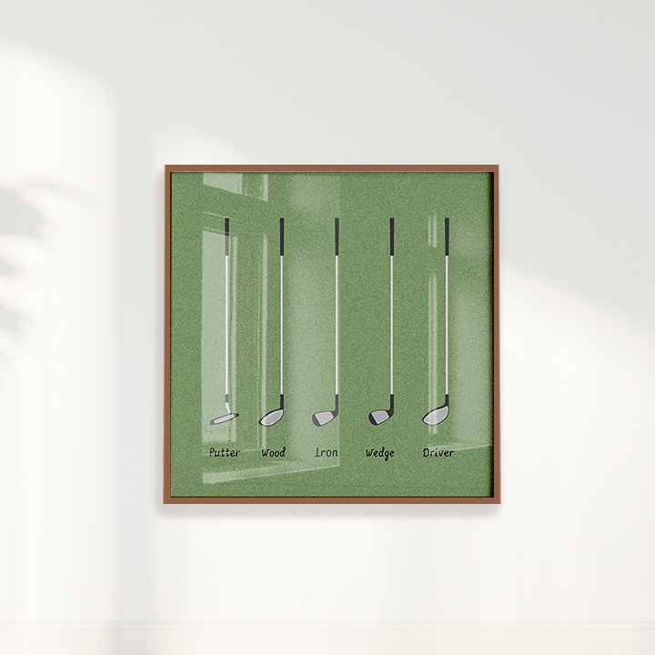 Quadro Tacos de Golfe - Golf Clubs I