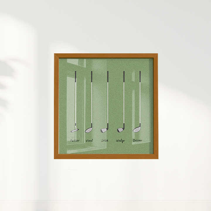 Quadro Tacos de Golfe - Golf Clubs I