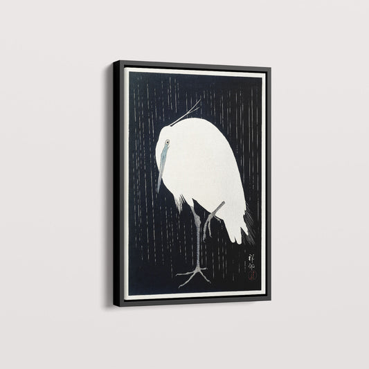 Quadro Garça arte japonesa de Ohara Koson