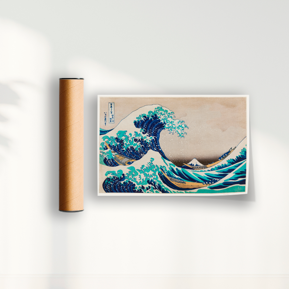 Quadro The Great Wave off Kanagawa por Katsushika Hokusai