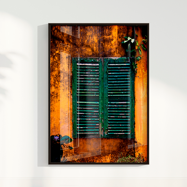 Quadro uma Janela verde por Larissa Heitmann